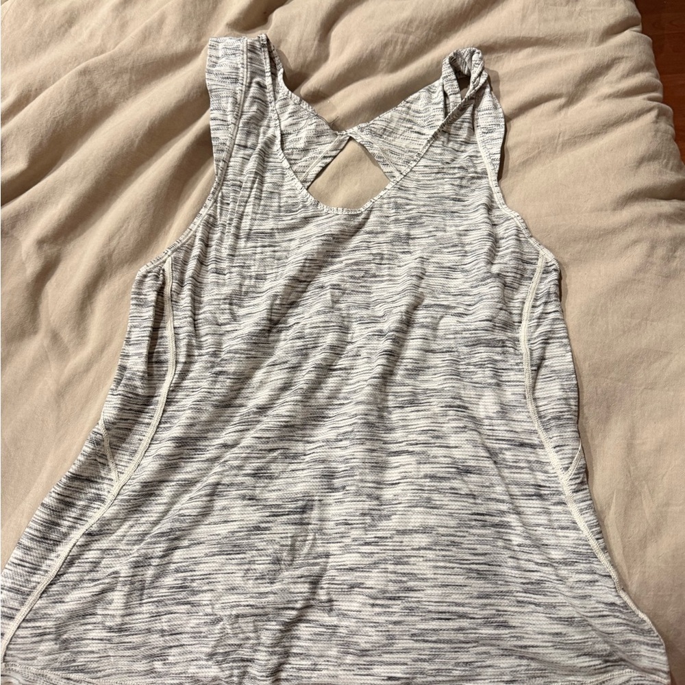 Lululemon Athletica Black and White Tank Top